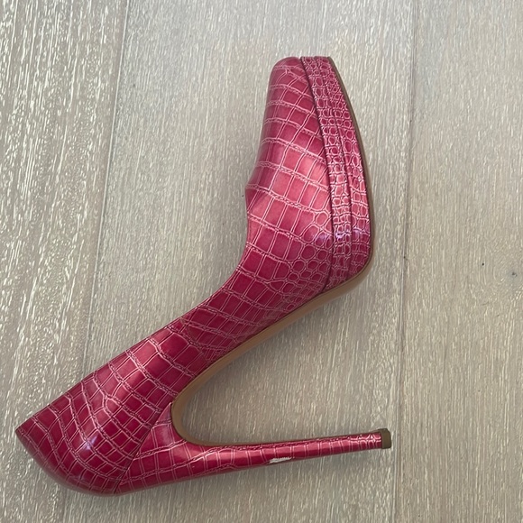 Casadei croc embossed platform high heels - Picture 5 of 9